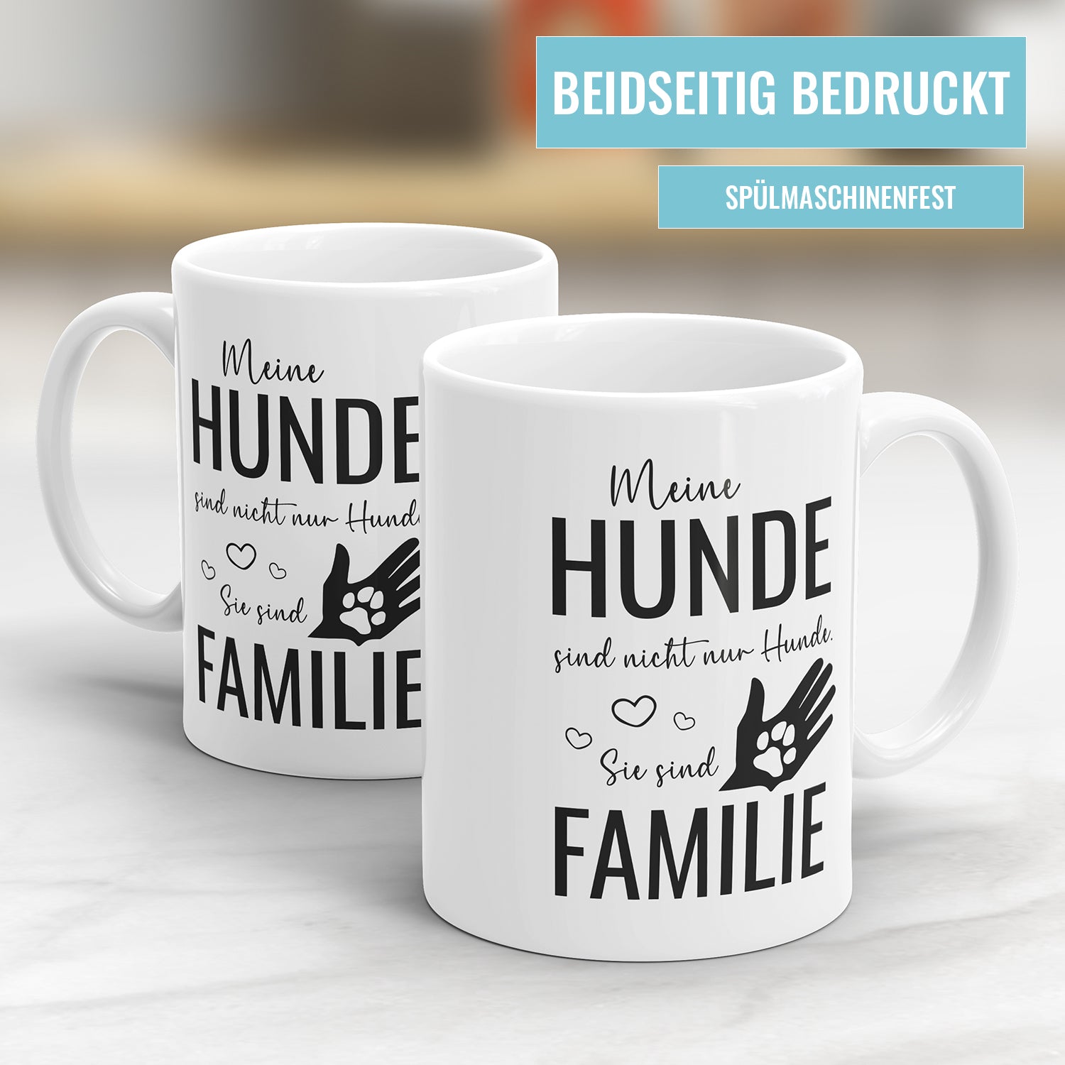 Hundeliebhaber Tasse - Meine Hunde sind nicht nur Hunde sie sind Familie Fulima