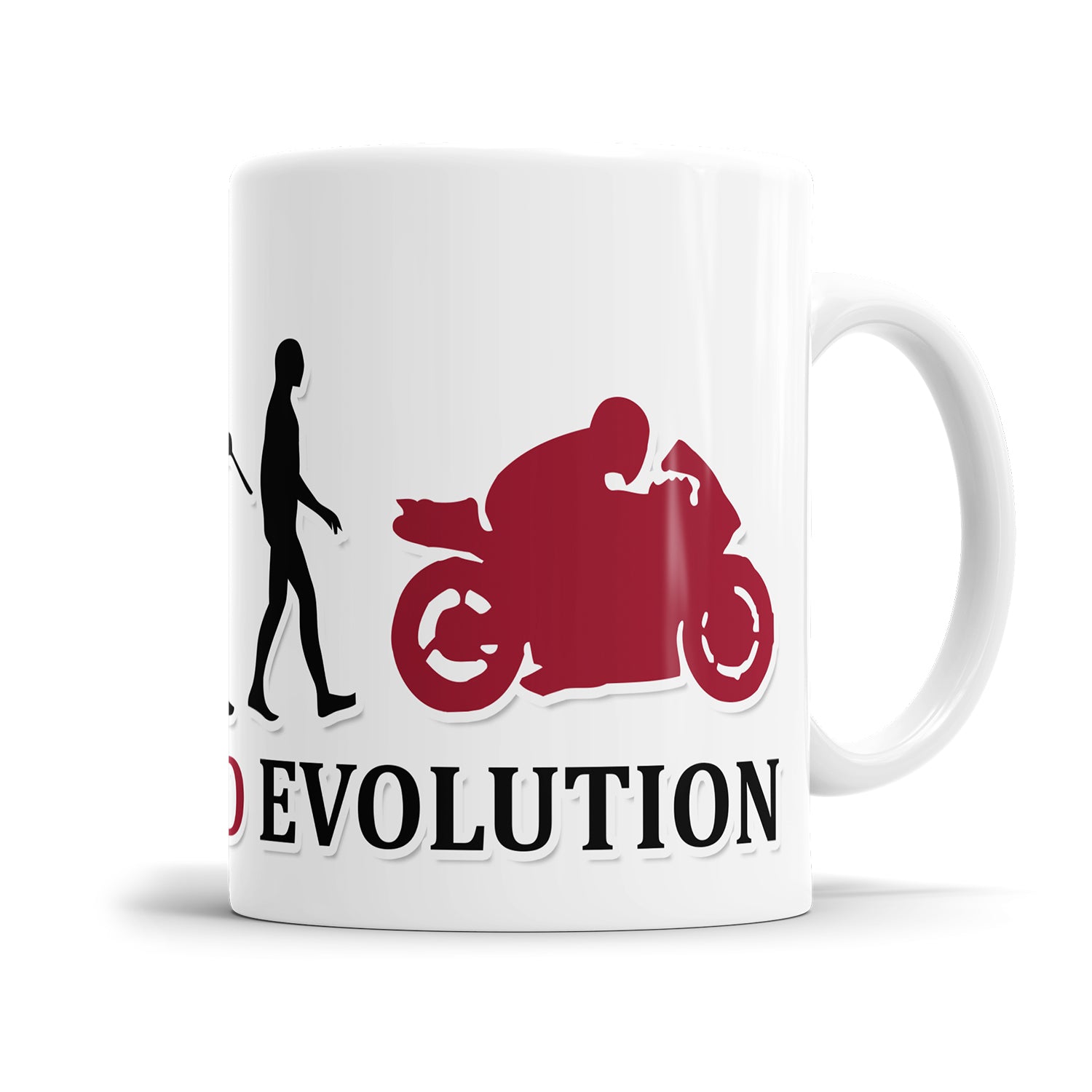 Motorrad Evolution Tasse - Geschenkidee für Motorradfahrer Fulima