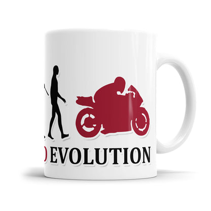 Motorrad Evolution Tasse - Geschenkidee für Motorradfahrer Fulima