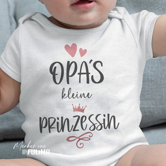 Babybody - Opas kleine Prinzessin - Geschenk zur Geburt - FULiMA®