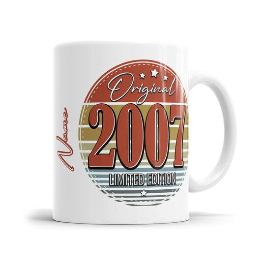 Original 2007 Retro Limited Edition - Geburtstag Tasse - Fulima