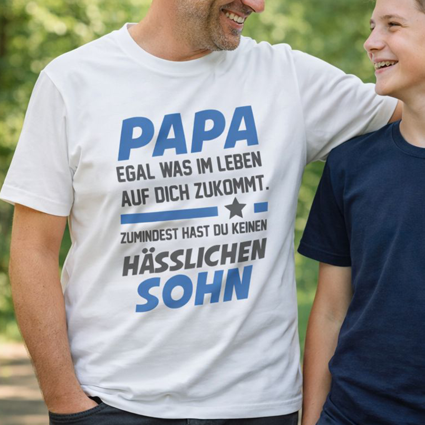 Papa Shirt - Sohn Spruch - Egal was auf dich zukommt