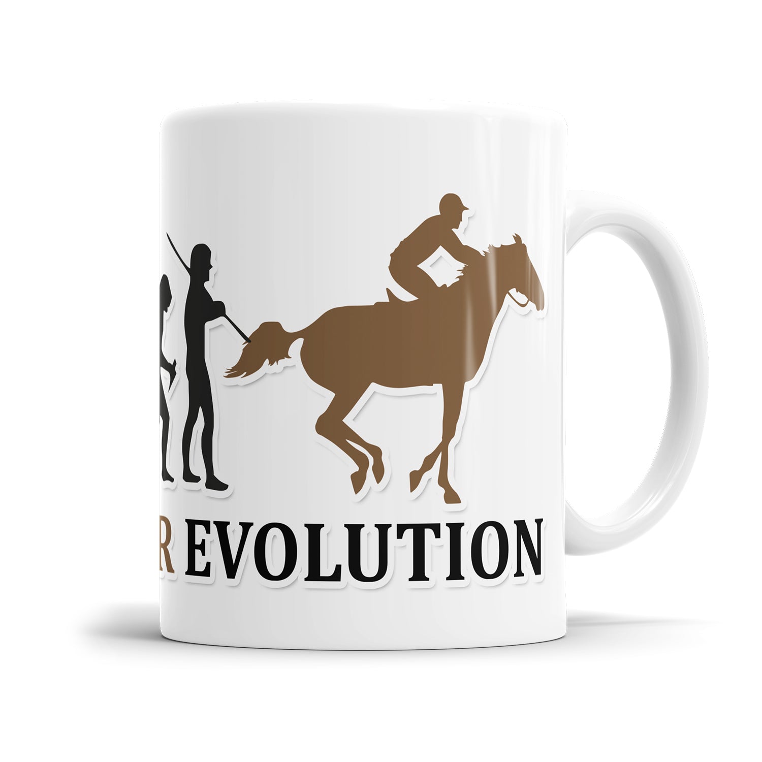 Reiter Evolution Tasse - Geschenkidee für Reiter Fulima