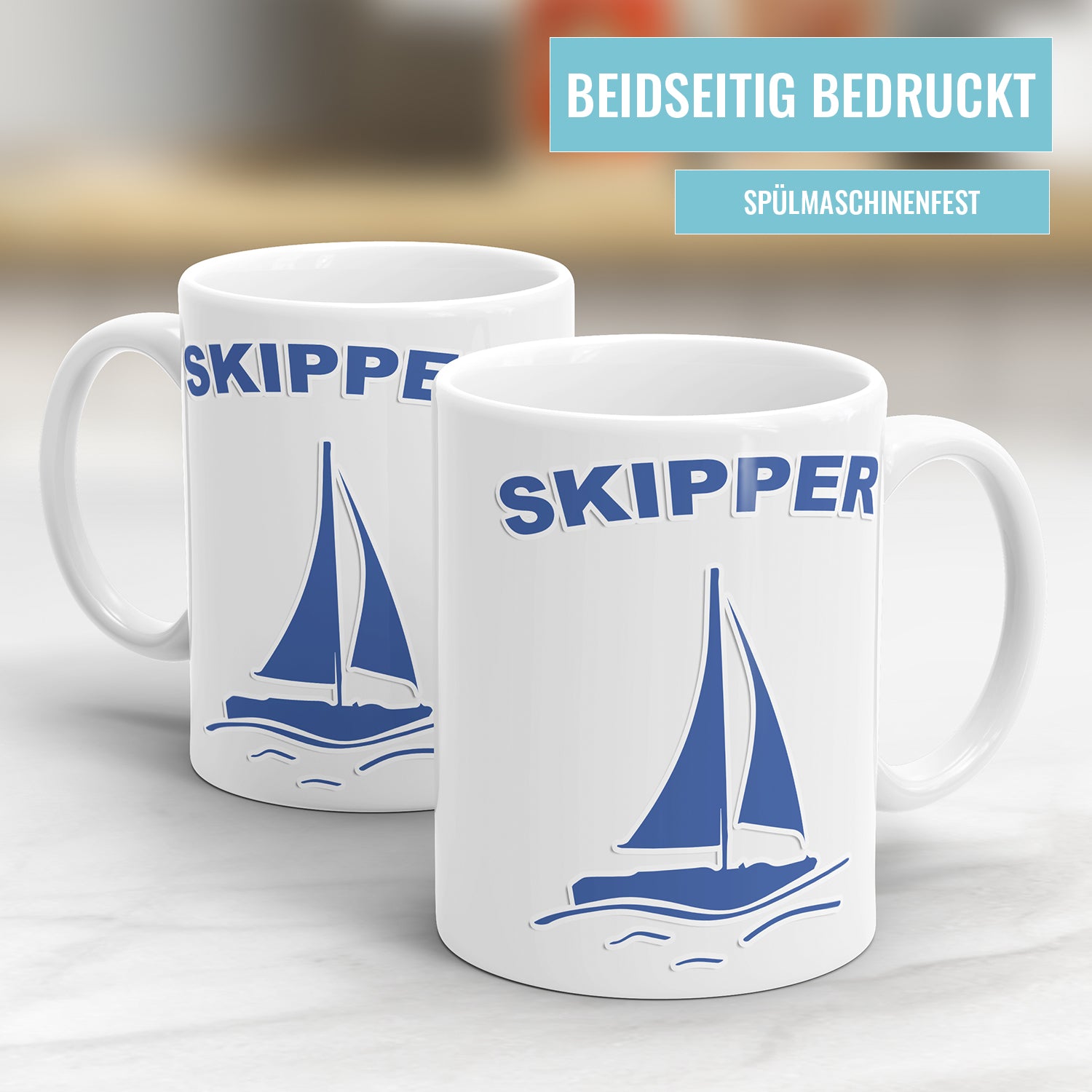 Skipper Segelboot Segler Tasse Fulima