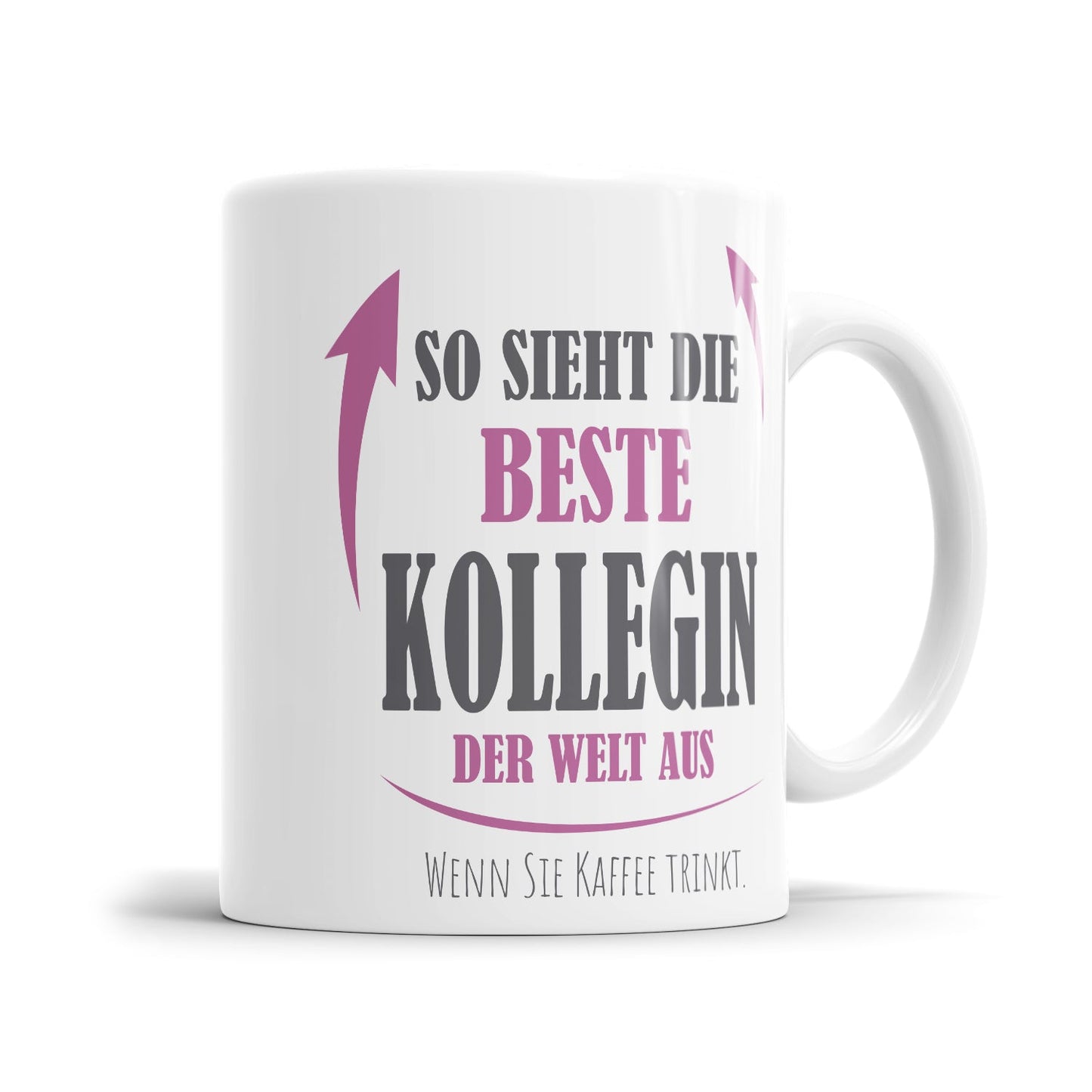 So sieht die beste Kollegin der Welt aus Kaffee trinkt - Beste Kollegin Tasse - Fulima