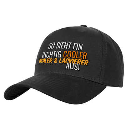 So sieht ein richtig cooler Maler und Lackierer aus - Cap Schwarz - Fulima