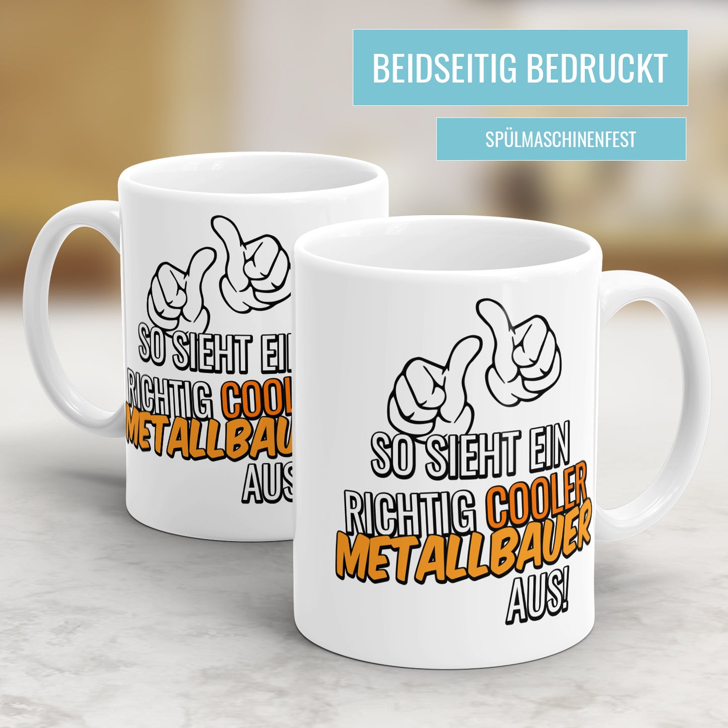 So sieht ein richtig cooler Metallbauer aus - Tasse - Fulima