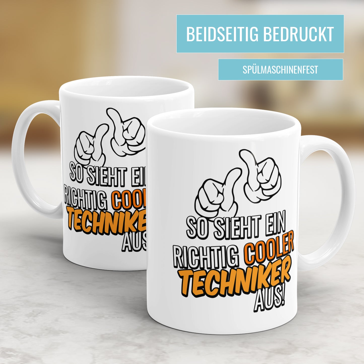 So sieht ein richtig cooler Techniker aus - Tasse - Fulima