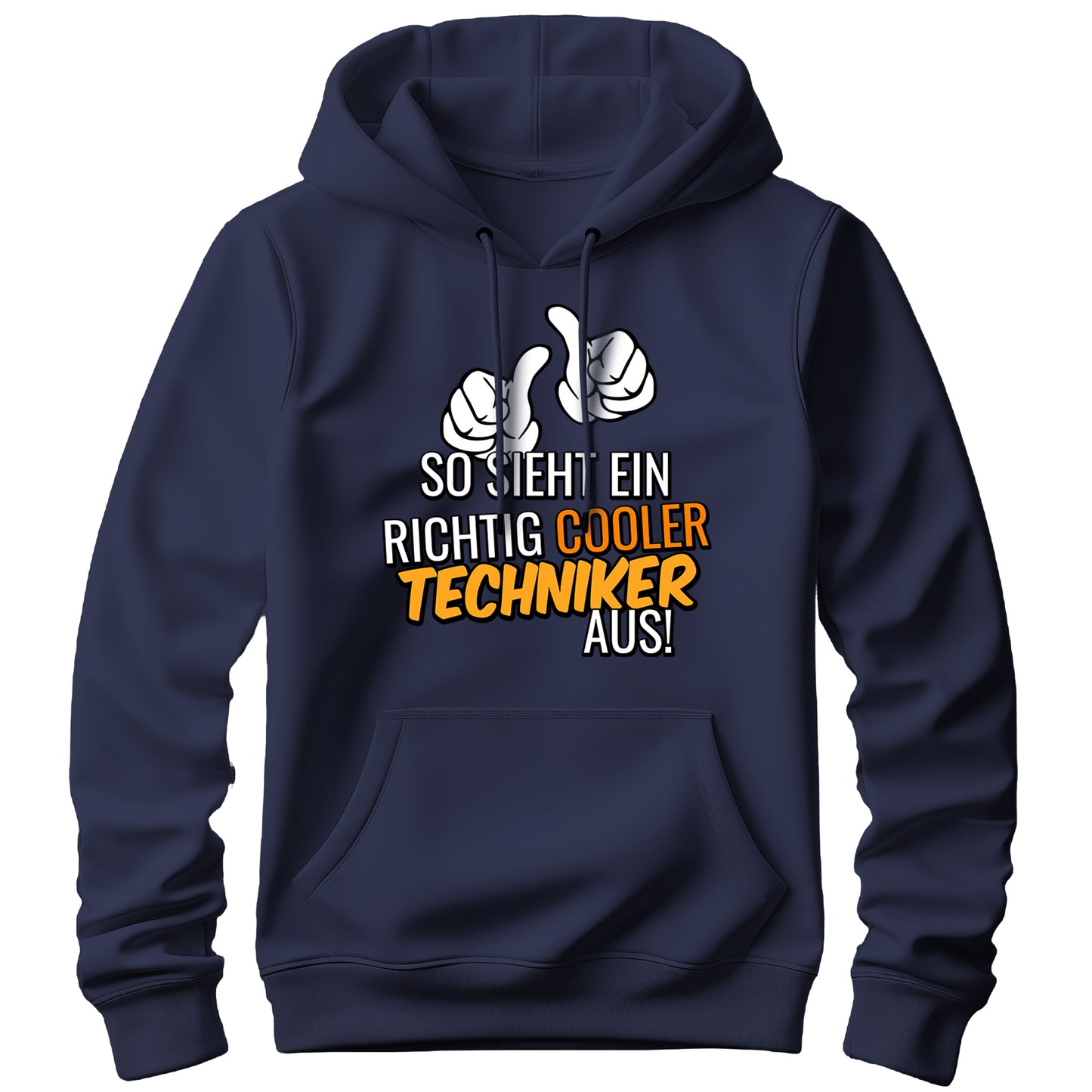 So sieht ein richtig cooler Techniker aus - Hoodie Navy - FULiMA®