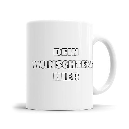 Personalisierte Tasse mit Wunschtext – Wähle Schriftart & Farbe! - Fulima