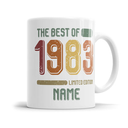 Geburtstag Tasse The best of 1983 personalisiert mit Name Vintage Tasse - Fulima
