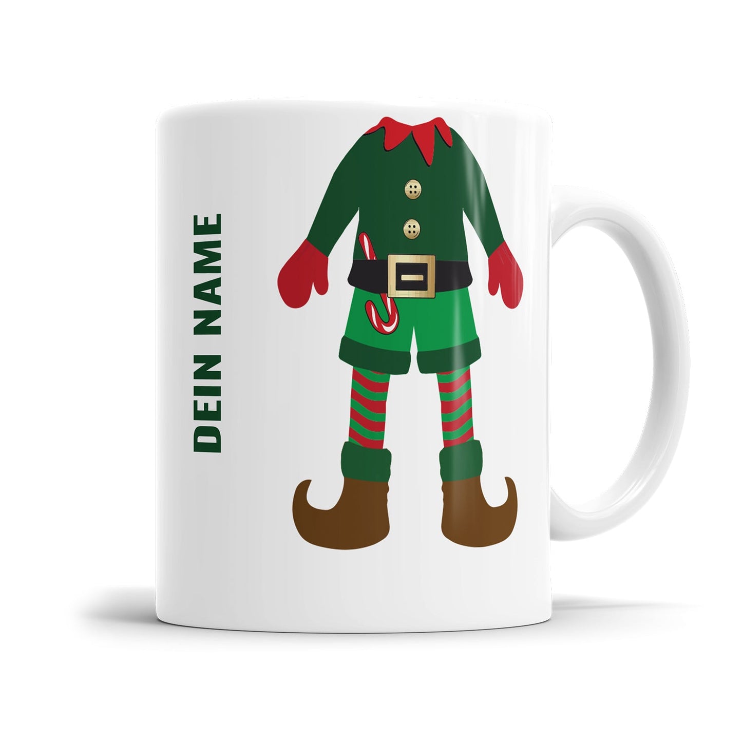 Mini Weihnachtself personalisiert mit Namen Tasse Weihnachten - Fulima