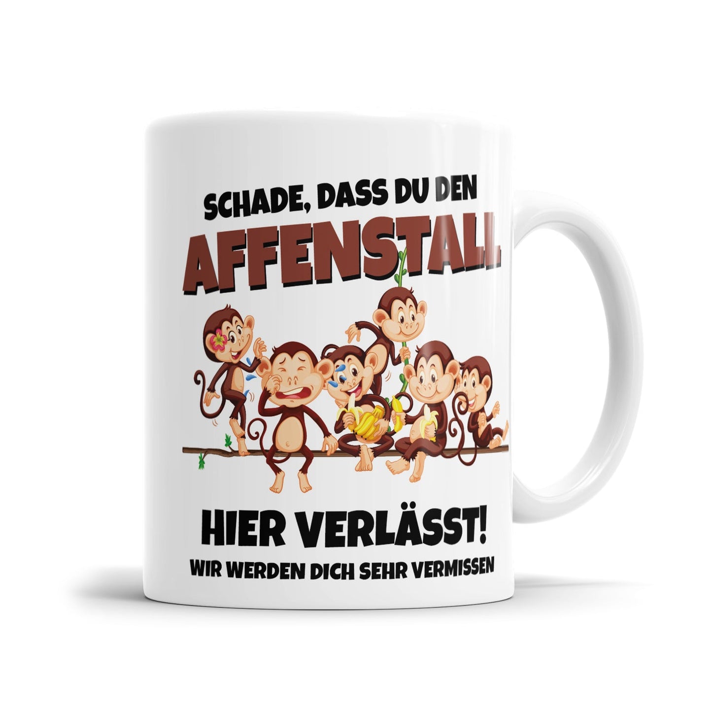 Lustige Abschiedstasse für Kollegen mit Büro Humor