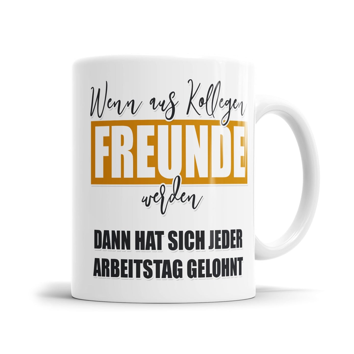 Emotionale Tasse als Abschiedsgeschenk für Kollegen