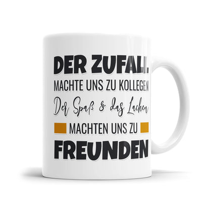 Abschiedstasse für Kollegen mit emotionalem Spruch