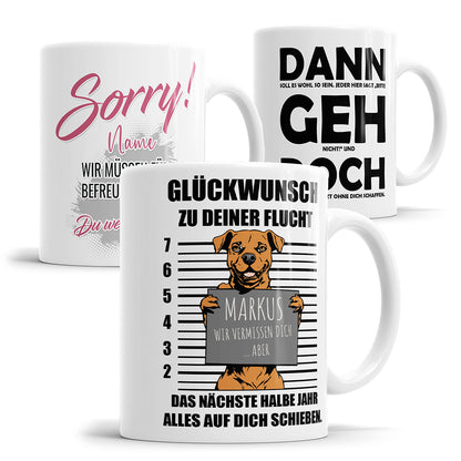 Übersicht Abschiedsgeschenke Tassen für Kollegen und Kolleginnen 