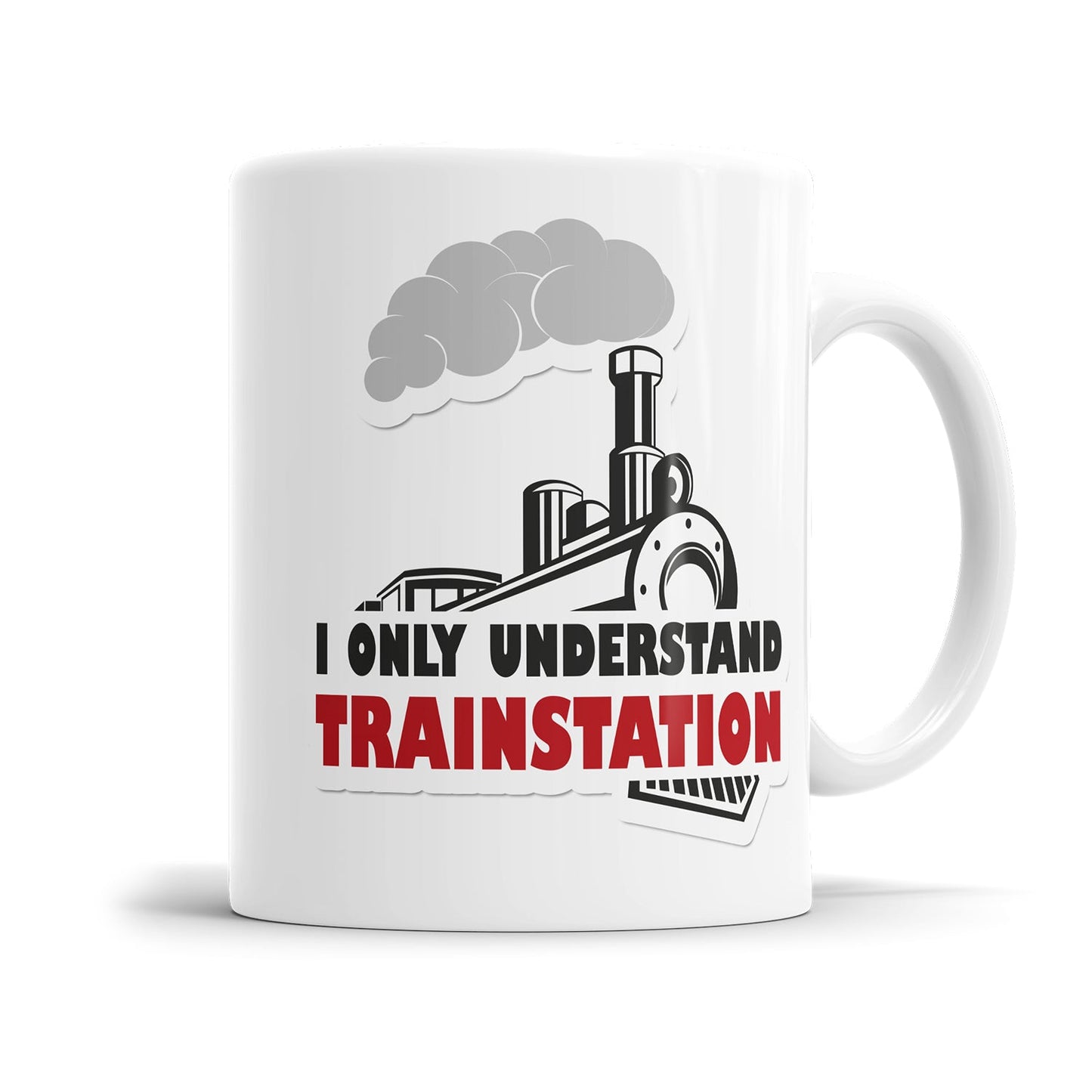 Lustige Denglisch Tasse mit dem Spruch „I only understand trainstation"