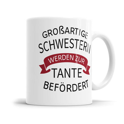 Du wirst Tante Tasse als Baby Überraschung
