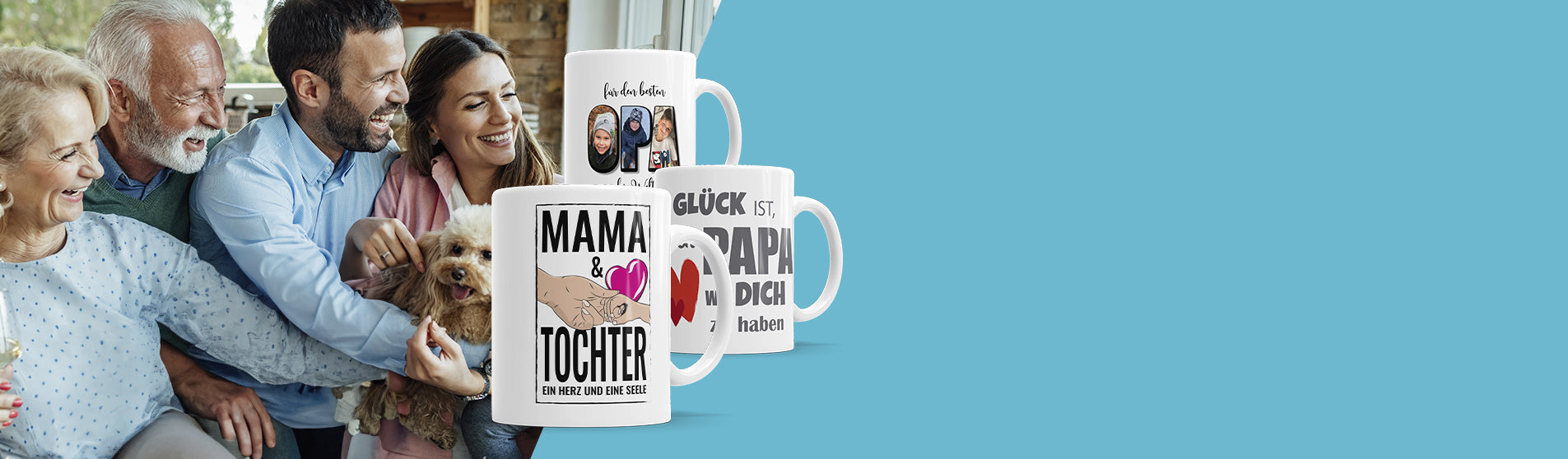 Personalisierte Tassen für Familie als Geschenk für besondere Anlässe 