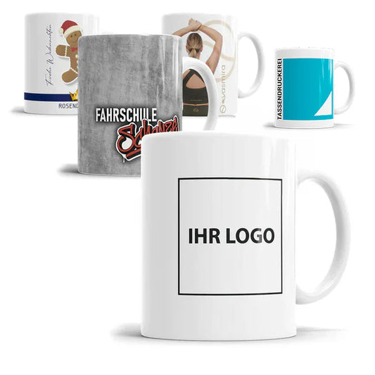 Personalisierte Firmen- und Vereinstassen mit Logo und individuellem Design
