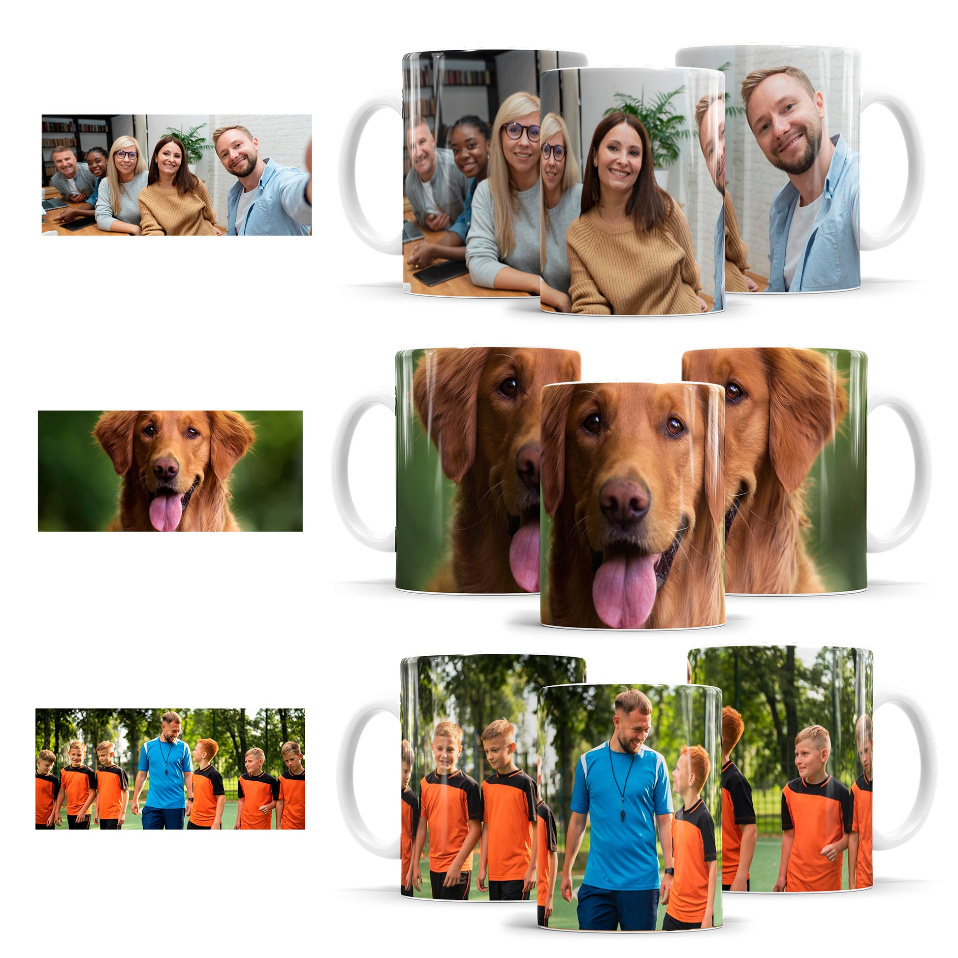 Beispiele für horizontale Panorama Fotos auf einer personalisierten Fototasse