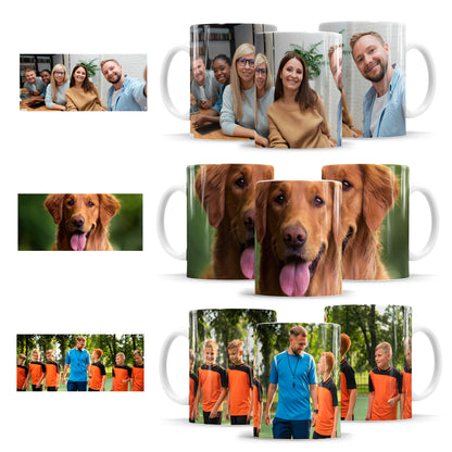 Beispiele für horizontale Panorama Fotos auf einer personalisierten Fototasse
