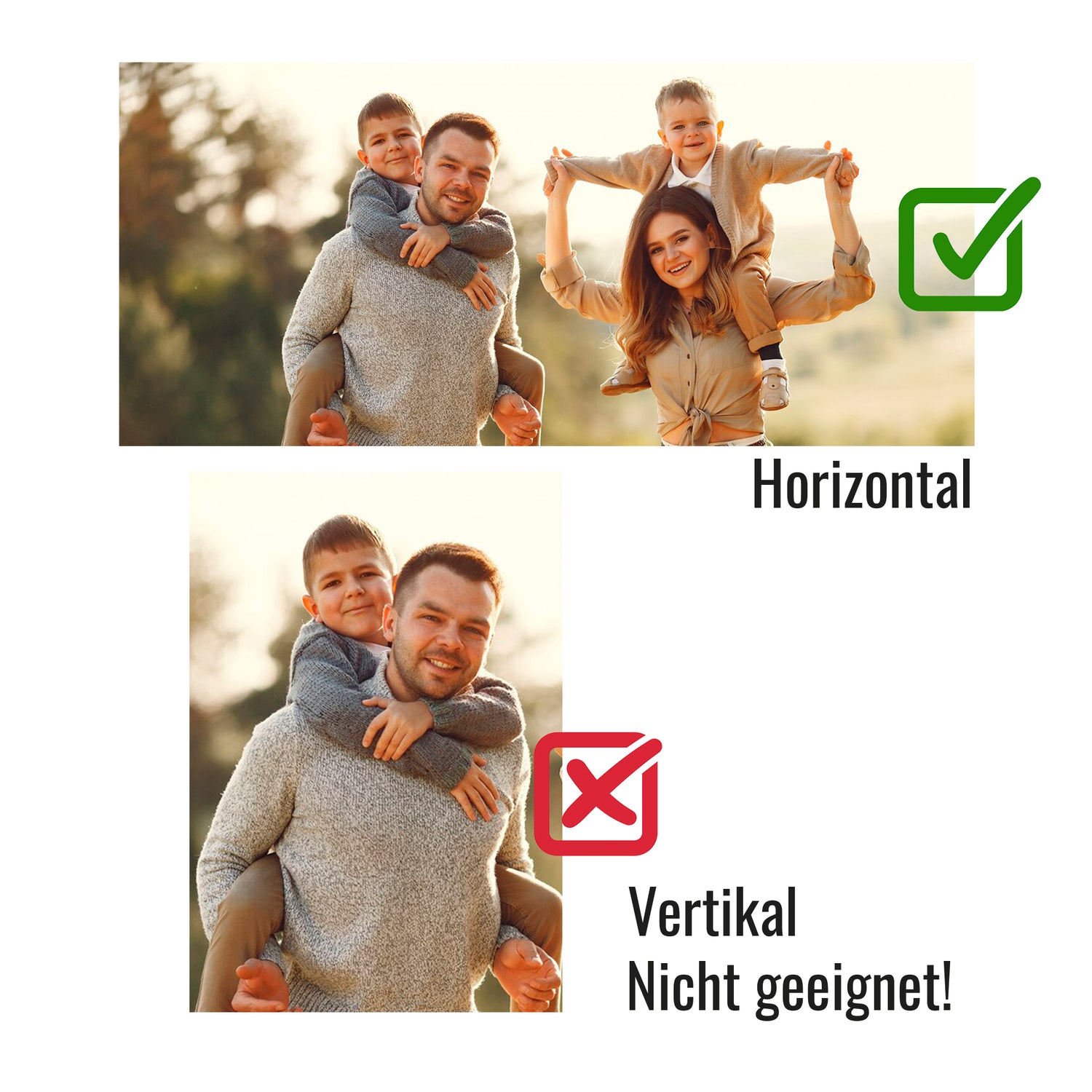 Foto-Tipps für Panorama Fototasse - horizontale Bilder sind gut geeignet