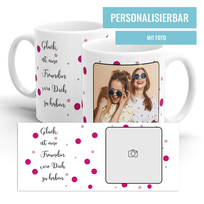 Personalisierte Fototasse mit Foto und Wunschtext als liebevolles Geschenk