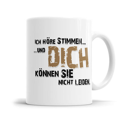 Freche Sprüche Tasse mit schwarzem Humor
