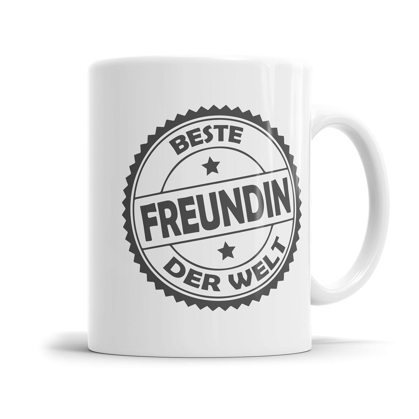 Freundschaftstasse mit Beste Freundin der Welt Stempel Design