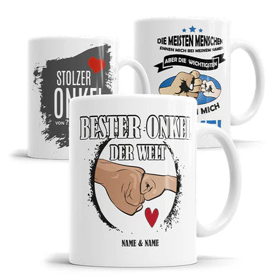 Personalisierte Tasse als Geschenk für Onkel