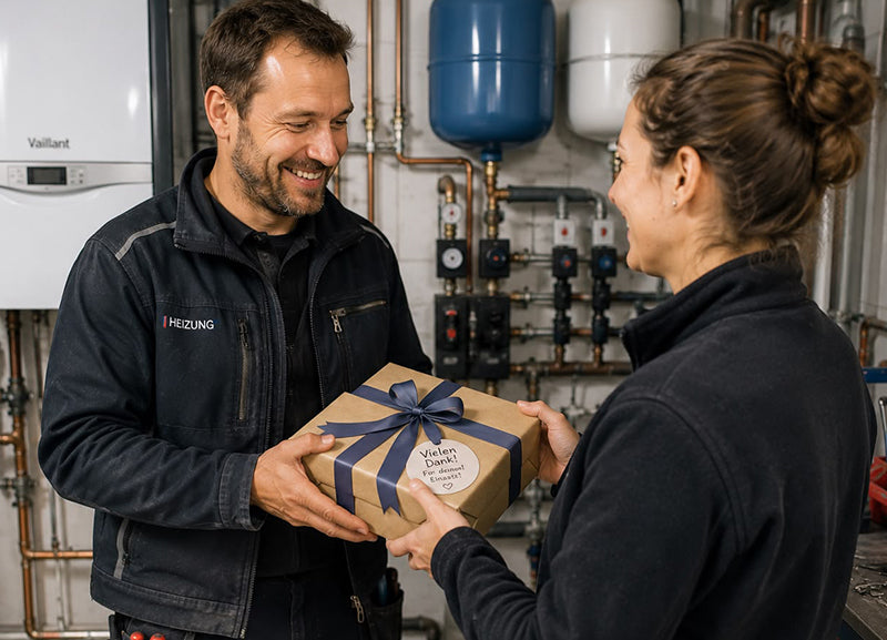 Heizungsbauer-Geschenke für Geburtstag, Gesellenprüfung & Meistertitel