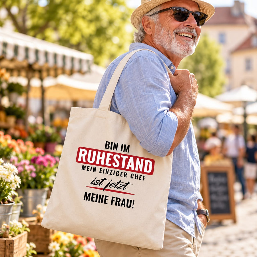 Jutebeutel zur Rente