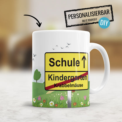Personalisierbare Kindergarten Tassen als Abschiedsgeschenk