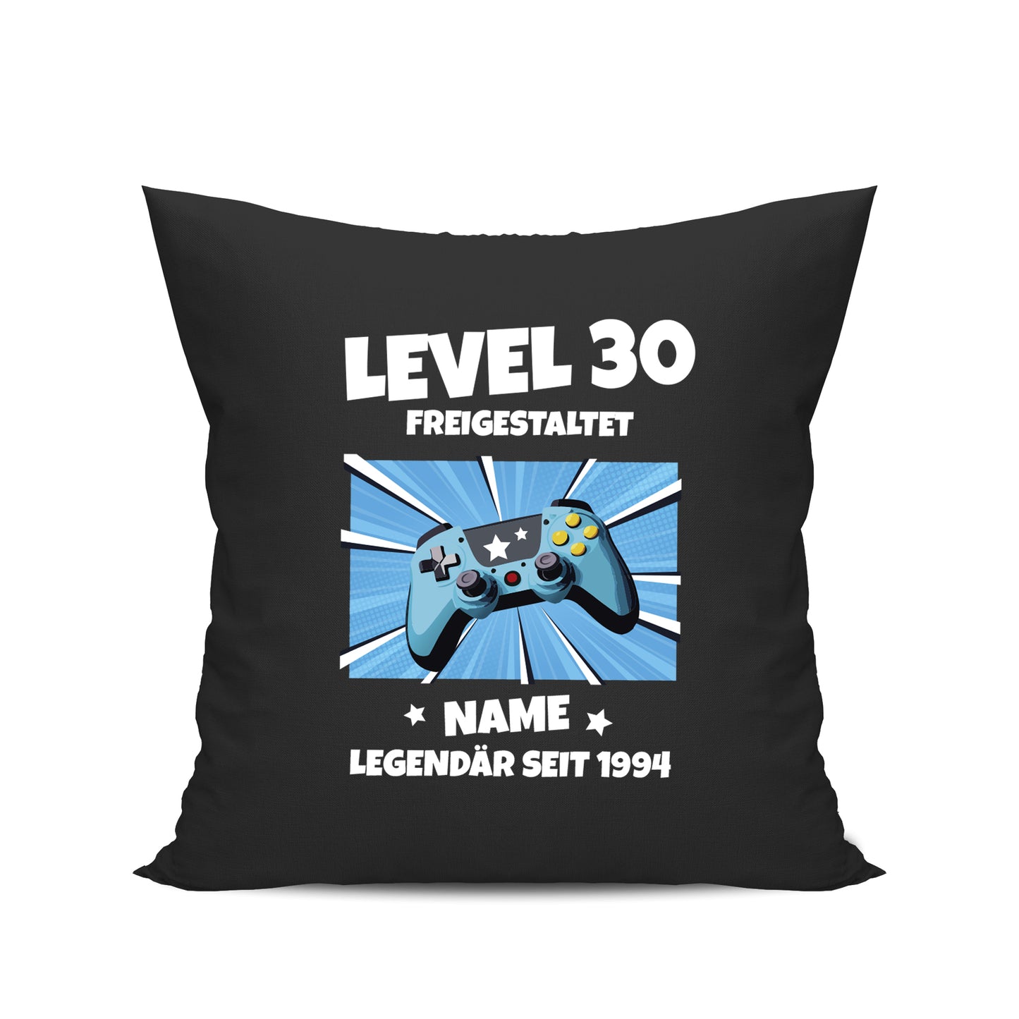 Level 30 freigeschaltet - Legendär - mit Namen - Geburtstag Kissen