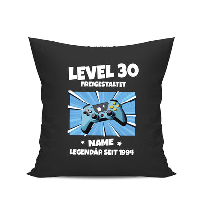 Level 30 freigeschaltet - Legendär - mit Namen - Geburtstag Kissen