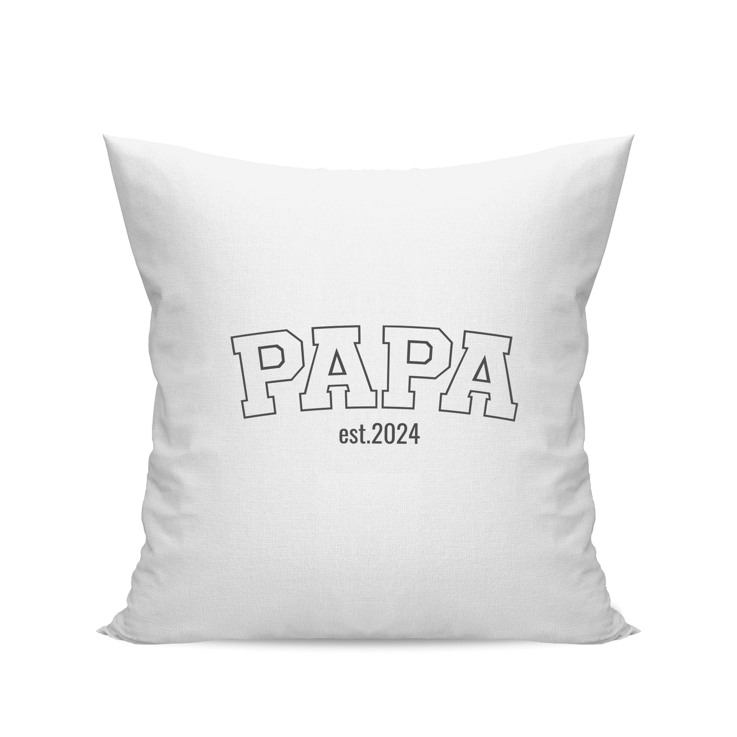 Papa Kissen - Papa Collage Style Line mit Jahr - Geschenk