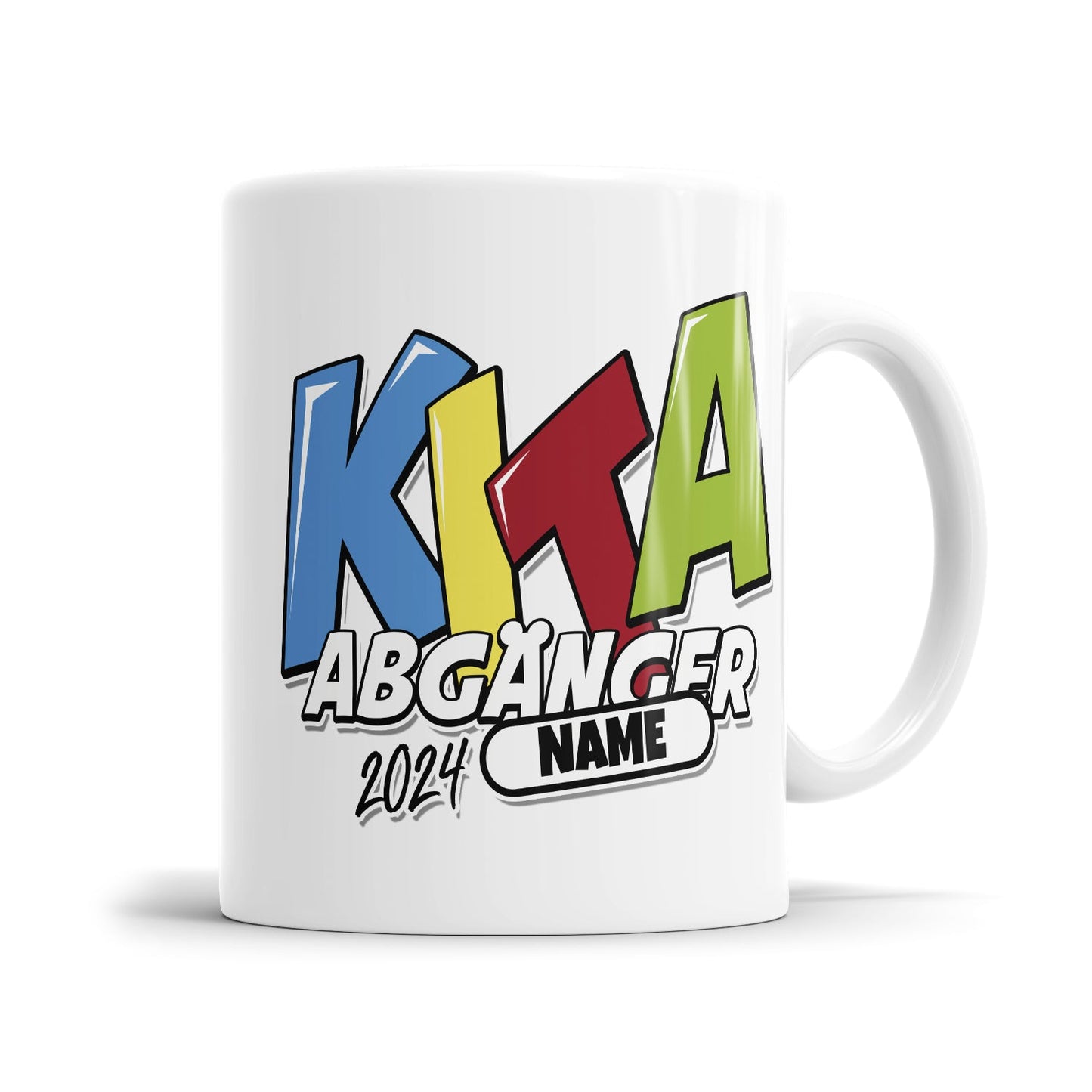 Kita Abgänger Tasse mit Jahr und Name als Abschiedsgeschenk