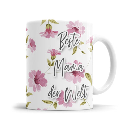 Emotionale Mama Tasse mit floralem Design