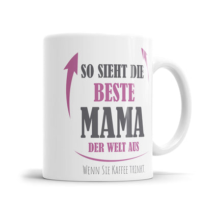 Lustige Mama Tasse mit Kaffeespruch