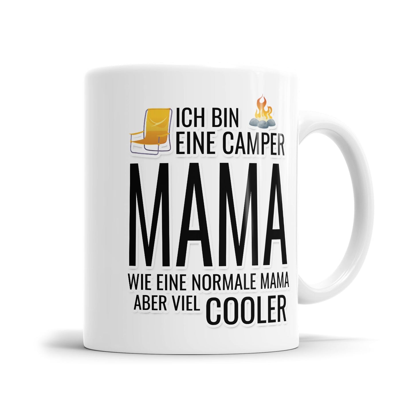 Lustige Mama Tasse für Campingfans