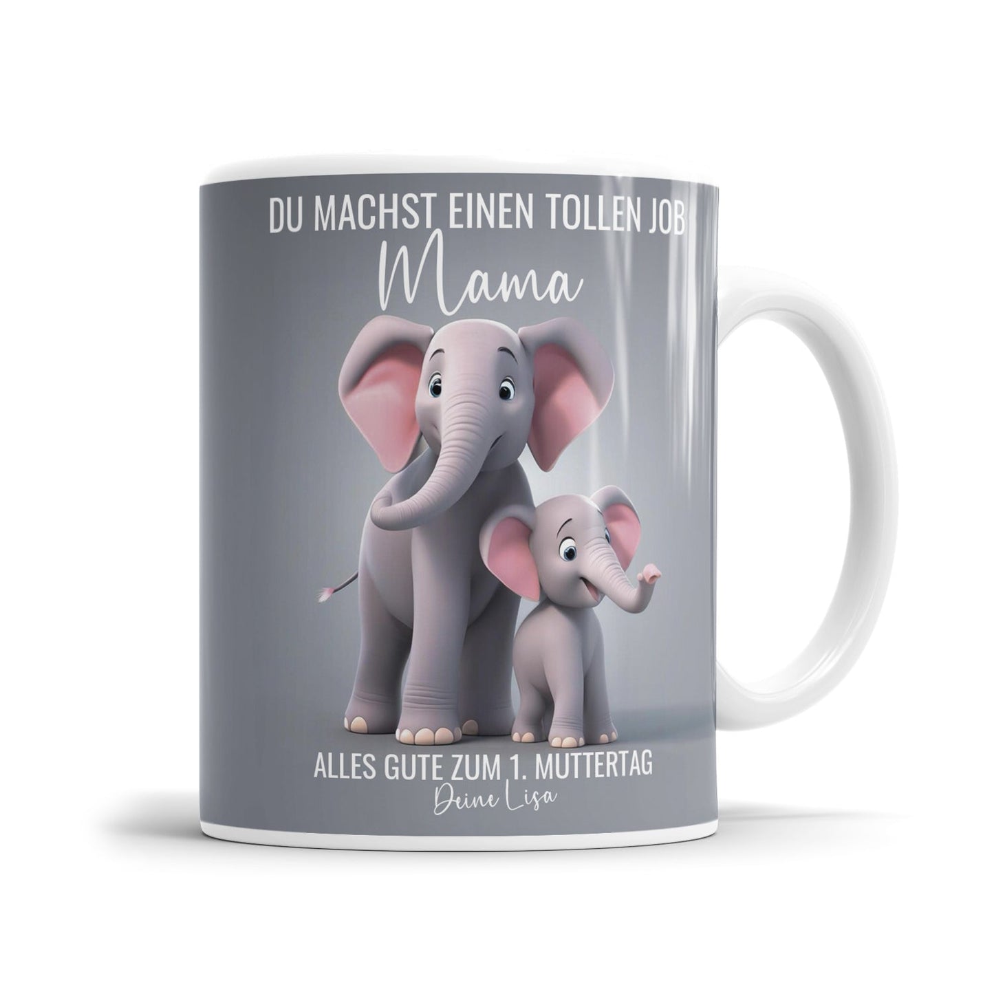 Süße Mama Tasse zum ersten Muttertag personalisiert mit Name