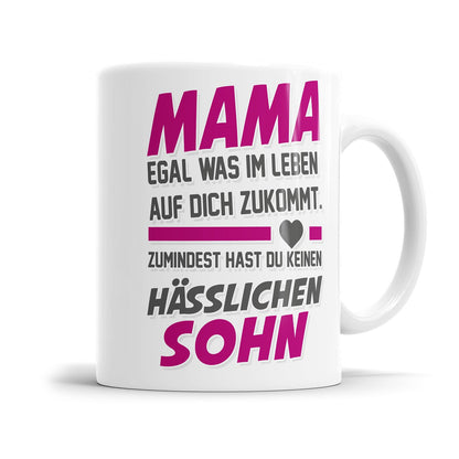 Lustige Mama Sohn Tasse als Geschenkidee