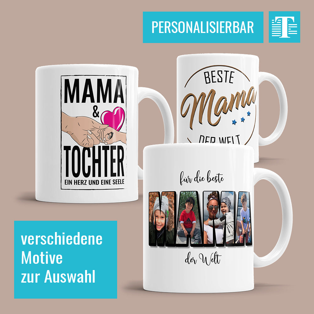 Mama Tassen personalisierbar mit Namen oder Fotos