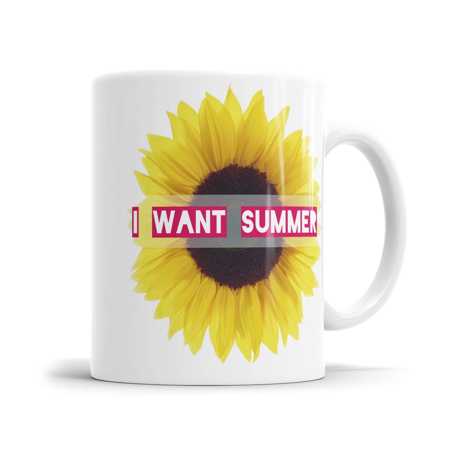 Motivationstasse mit Sommerspruch und Sonnenblumen Motiv