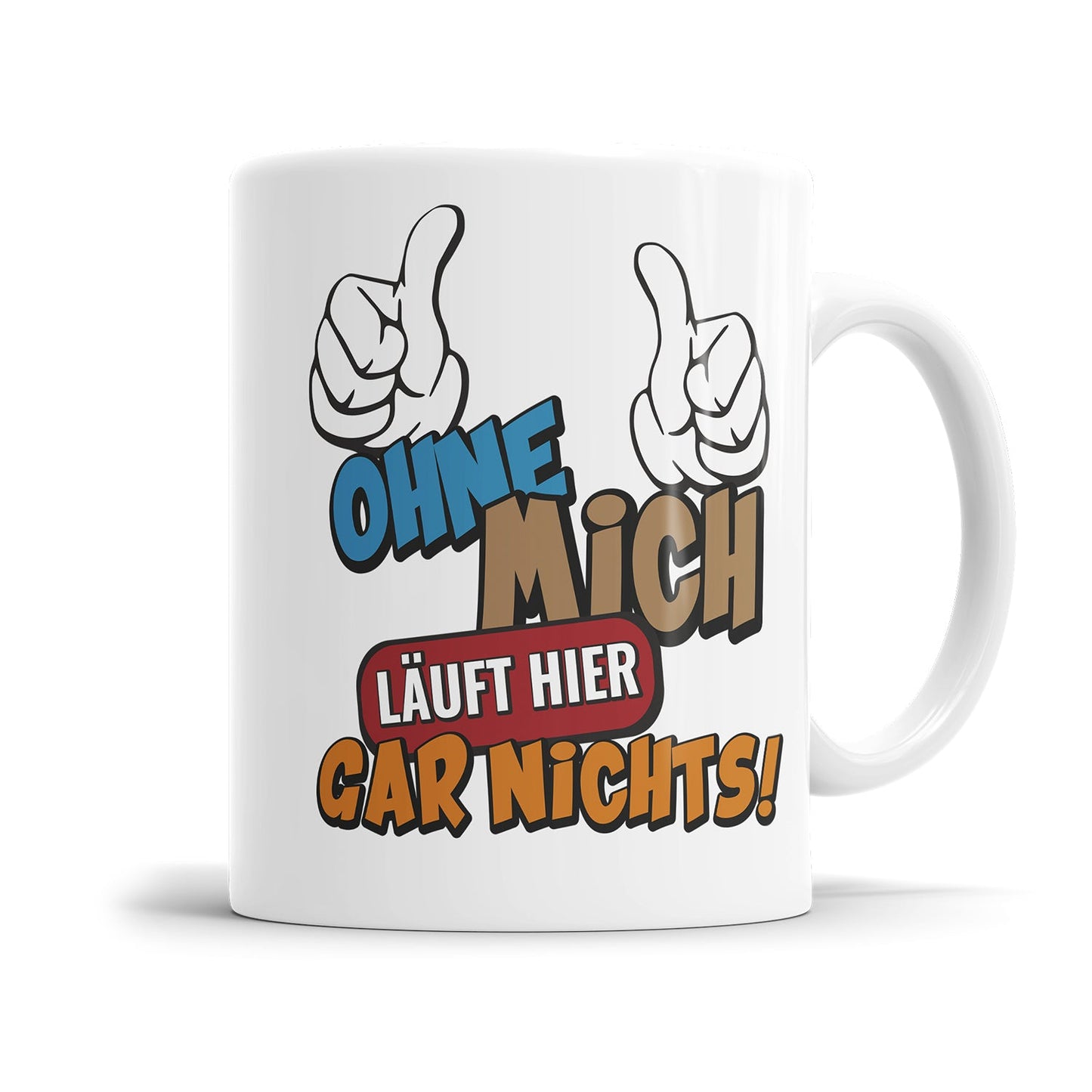 Humorvolle Motivationstasse mit Spruch für selbstbewusste Kollegen
