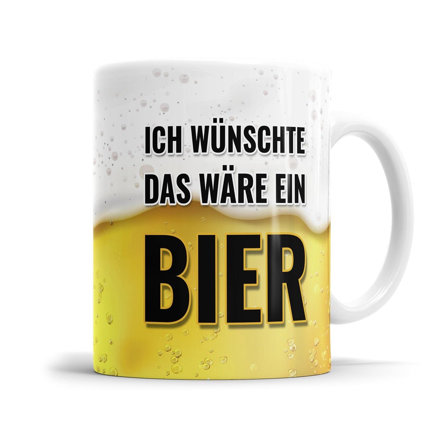 Lustige Motivationstasse mit Bier Spruch für den Feierabend