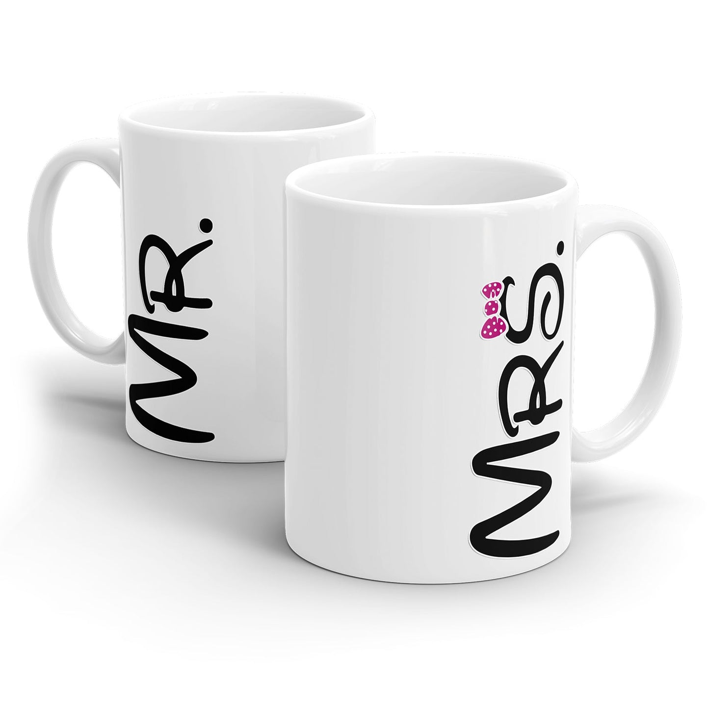 Mr and Mrs Tassen Set als Hochzeitsgeschenk für Paare