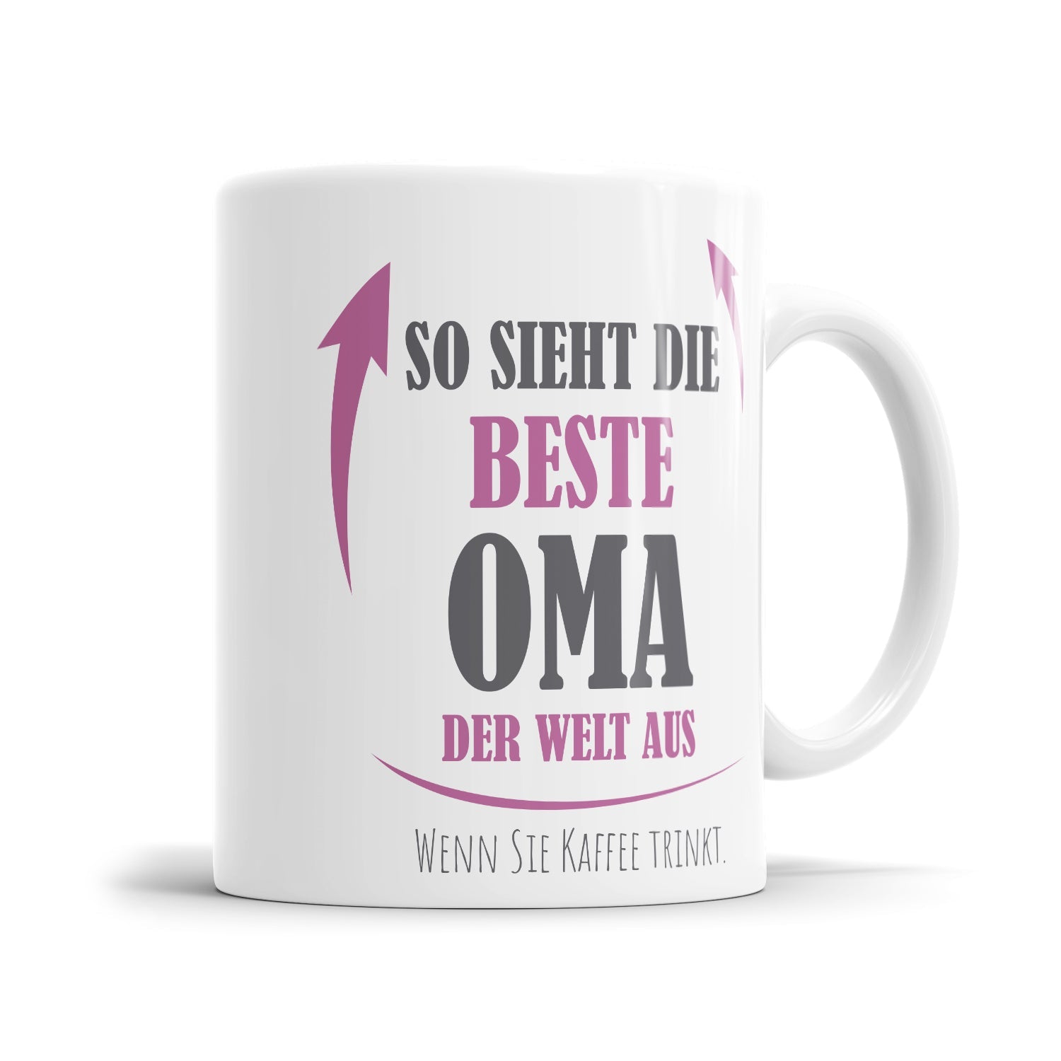 Lustige Oma Tasse mit Kaffeespruch