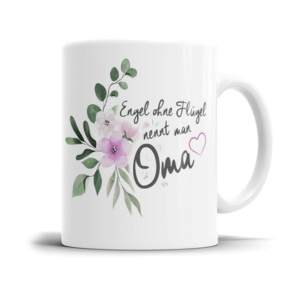 Emotionale Oma Tasse mit Engelsspruch